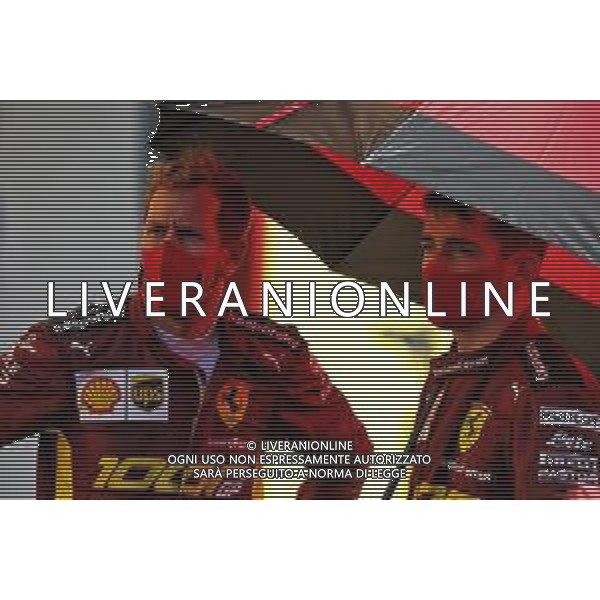 (L to R): Sebastian Vettel (GER) Ferrari with team mate Charles Leclerc (MON) Ferrari. 13.09.2020. Formula 1 World Championship, Rd 9, Tuscan Grand Prix, Mugello, Italy, Race Day. - www.xpbimages.com, EMail: requests@xpbimages.com © Copyright: Moy / XPB Images/ AGENZIA ALDO LIVERANI SAS - ITALY ONLY EDITORIAL USE ONLY