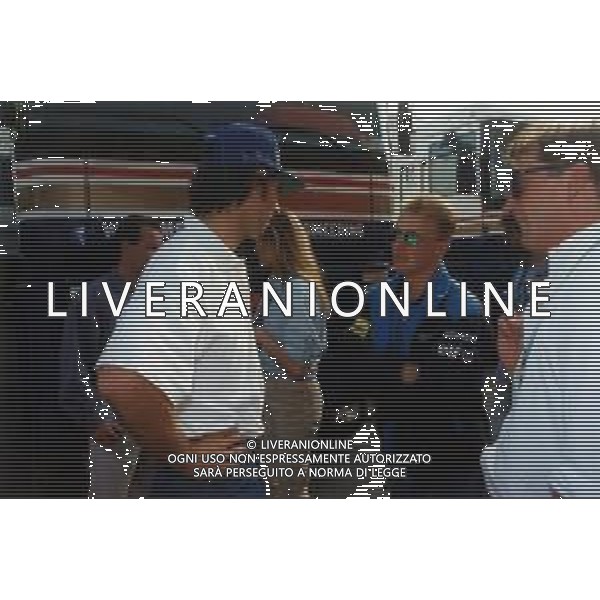 RETROSPETTIVA DAMON HILL PILOTA F1 NELLA FOTO DAMON HILL CON J HERBERT NELL\'ANNO 1995 AG ALDO LIVERANI SAS AG CONTROLUCE -DANILO RECALCATI