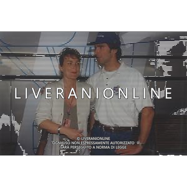 RETROSPETTIVA DAMON HILL PILOTA F1 NELLA FOTO DAMON HILL CON LA MOGLIE NELL\'ANNO 1995 AG ALDO LIVERANI SAS AG CONTROLUCE -DANILO RECALCATI