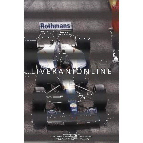 RETROSPETTIVA DAMON HILL PILOTA F1 NELLA FOTO DAMON HILL NELL\'ANNO 1995 AG ALDO LIVERANI SAS AG CONTROLUCE -DANILO RECALCATI