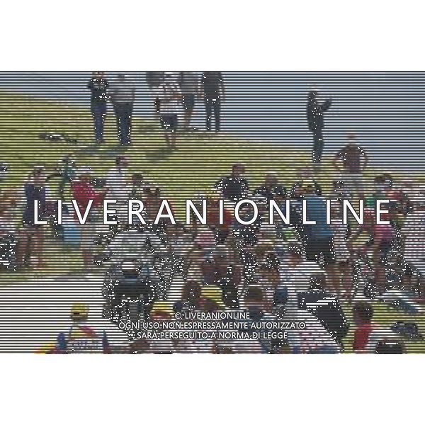 16-09-2020 Tour De France; Tappa 17 Grenoble - Col De La Loze; 2020, Bahrain - Mclaren; Caruso, Damiano; Landa Meana, Mikel; Col De La Loze; ©SIROTTI / AGENZIA ALDO LIVERANI SAS
