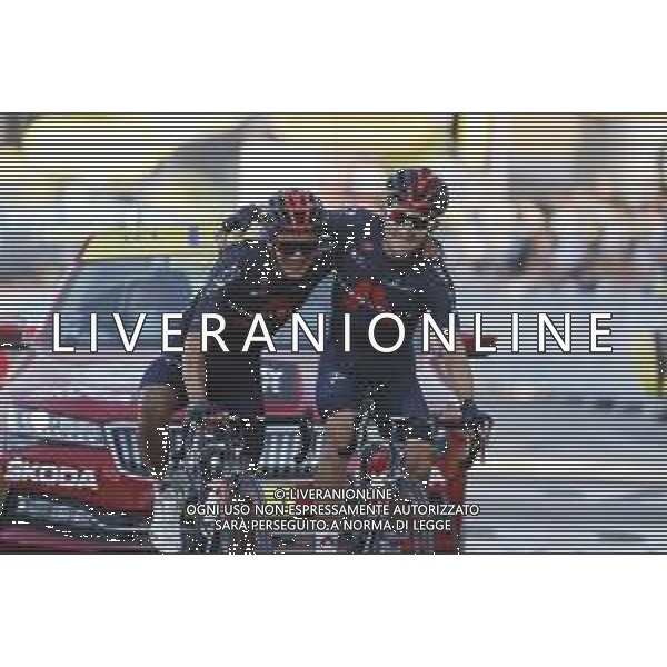 17-09-2020 Tour De France; Tappa 18 Meribel - La Roche Sur Foron; 2020, Team Ineos Grenadier; Carapaz Antonio, Richard Antonio; Kwiatkowski, Michal; La Roche Sur Foron; FOTO STEFANO SIROTTI-AG ALDO LIVERANI SAS