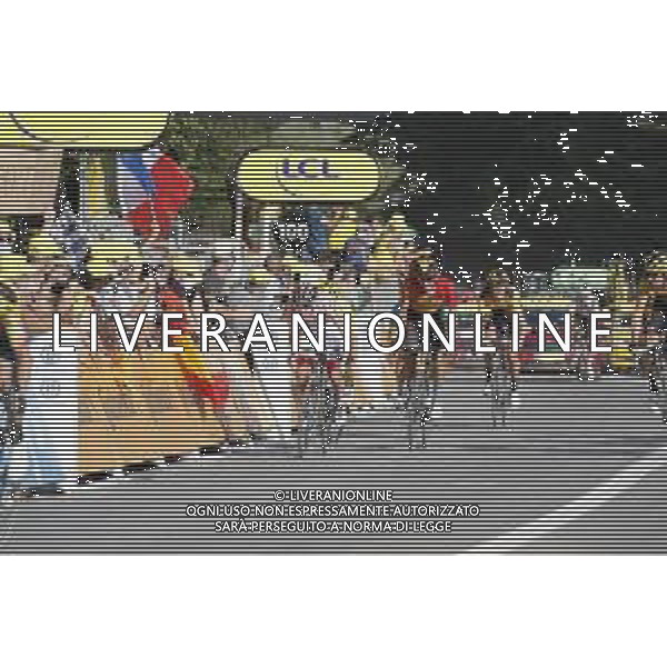 17-09-2020 Tour De France; Tappa 18 Meribel - La Roche Sur Foron; 2020, Uae - Emirates; 2020, Bahrain - Mclaren; Pogacar, Tadej; Caruso, Damiano; La Roche Sur Foron; ©SIROTTI / AGENZIA ALDO LIVERANI SAS