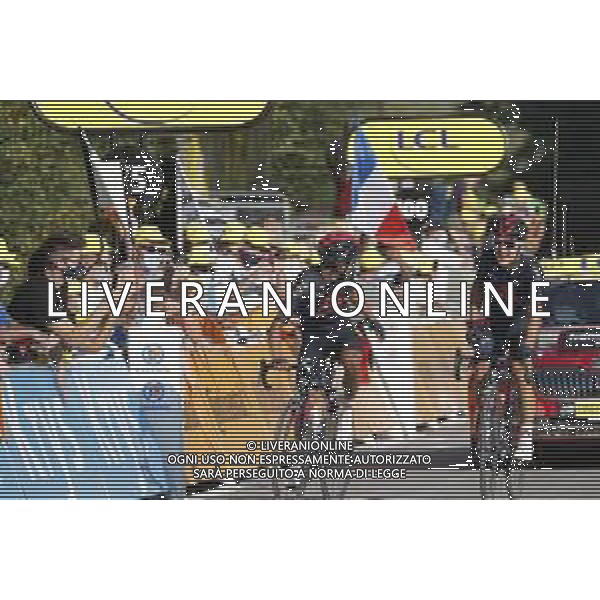 17-09-2020 Tour De France; Tappa 18 Meribel - La Roche Sur Foron; 2020, Team Ineos Grenadier; Carapaz Antonio, Richard Antonio; Kwiatkowski, Michal; La Roche Sur Foron; ©SIROTTI / AGENZIA ALDO LIVERANI SAS