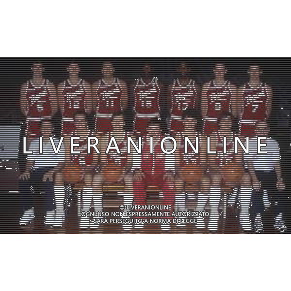 1986-1987 MILANO FORMAZIONE TRACER MILANO BASKET NELLA FOTO LA FORMAZIONE DELLA TRACER MILANO AG ALDO LIVERANI SAS