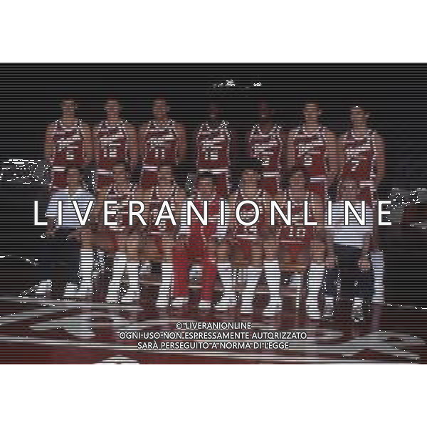 1986-1987 MILANO FORMAZIONE TRACER MILANO BASKET NELLA FOTO LA FORMAZIONE DELLA TRACER MILANO AG ALDO LIVERANI SAS