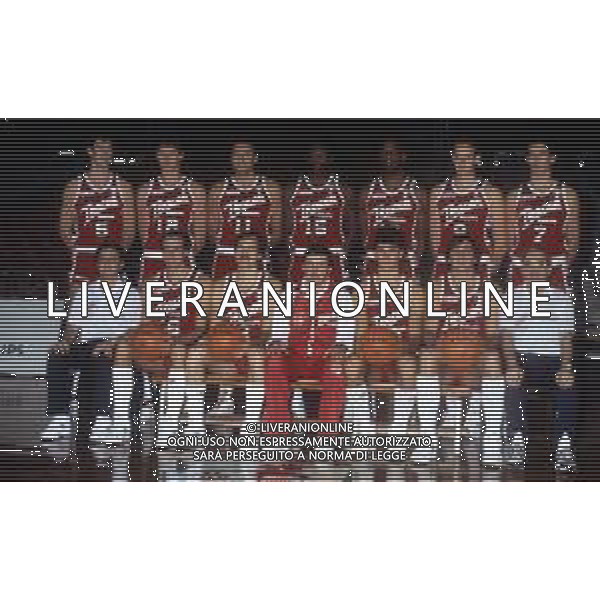 1986-1987 MILANO FORMAZIONE TRACER MILANO BASKET NELLA FOTO LA FORMAZIONE DELLA TRACER MILANO AG ALDO LIVERANI SAS