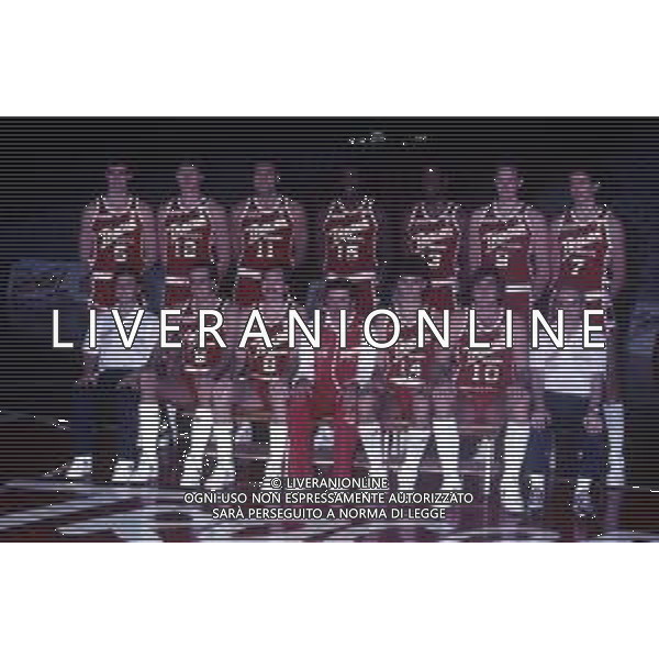 1986-1987 MILANO FORMAZIONE TRACER MILANO BASKET NELLA FOTO LA FORMAZIONE DELLA TRACER MILANO AG ALDO LIVERANI SAS