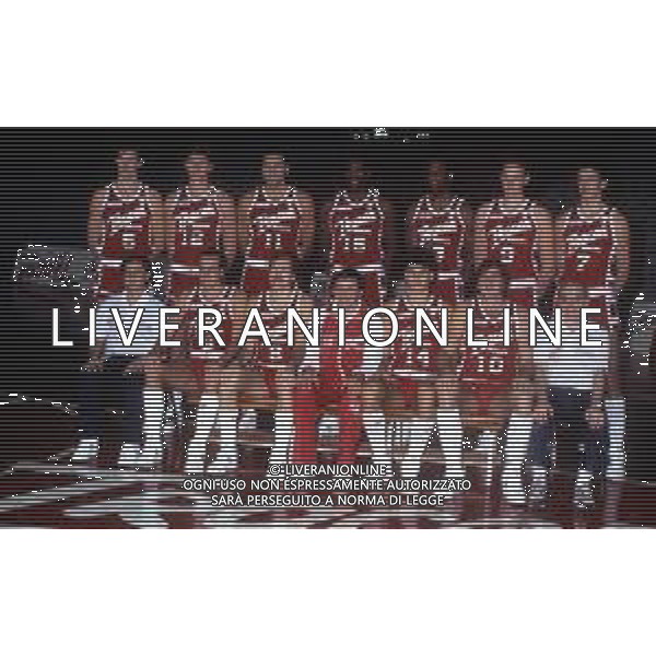 1986-1987 MILANO FORMAZIONE TRACER MILANO BASKET NELLA FOTO LA FORMAZIONE DELLA TRACER MILANO AG ALDO LIVERANI SAS