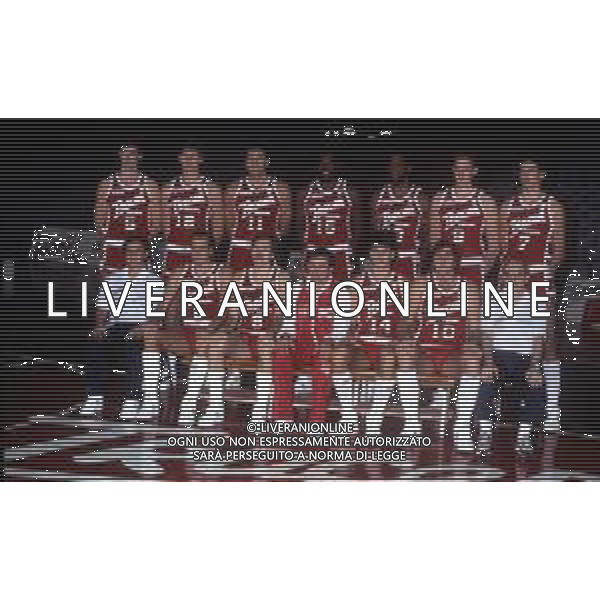 1986-1987 MILANO FORMAZIONE TRACER MILANO BASKET NELLA FOTO LA FORMAZIONE DELLA TRACER MILANO AG ALDO LIVERANI SAS