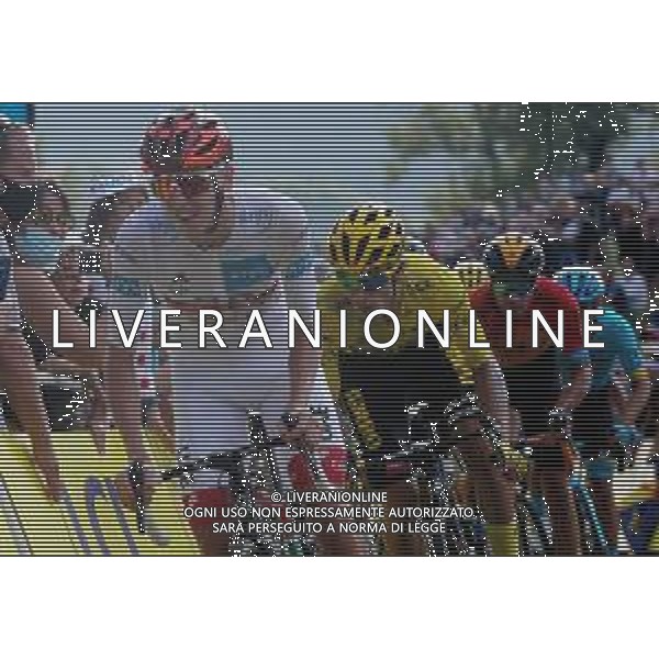 Stage 16 2020, La Tour-Du-Pin - Villard-de-Lans - Tour De France, 15 September 2020 Villard-de-Lans, villard-de-lans, france, Italy Photo showing: Tadej Pogacar of UEA Emirates and Primoz Roglic of Team Jumbo - Visma @LM/DPPI/DPPI/Laurent Lairys / AGENZIA ALDO LIVERANI SAS