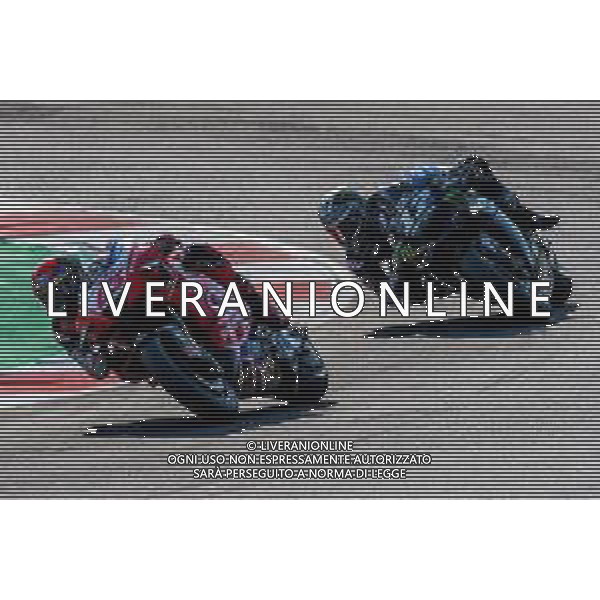 Grand Prix of San Marino and Riviera di Rimini - Free practice 3 - MotoGP World Championship, 19 September 2020 Misano Marco Simoncelli World Circuit, misano adriatico (rn), Italy Photo showing: FRANCESCO BAGNAIA - PRAMAC RACING and MAVERICK VINALES - MONSTER ENERGY YAMAHA MotoGP @LM/Alessio Marini/ AGENZIA ALDO LIVERANI SAS