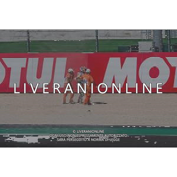 Grand Prix of San Marino and Riviera di Rimini - Free practice 4 and Q - MotoGP World Championship, 19 September 2020 Misano Marco Simoncelli World Circuit, misano adriatico, Italy Photo showing: crash of TAKAAKI NAKAGAMI - LCR HONDA IDEMITSU @LM/Alessio Marini/ AGENZIA ALDO LIVERANI SAS