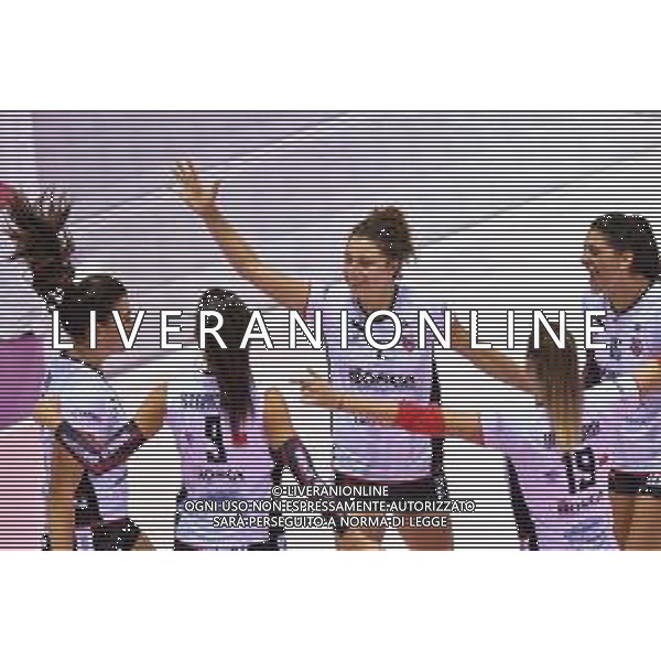 Il Bisonte Firenze vs Bosca S. Bernardo Cuneo - Campionato di Volley Serie A1 Femminile 2020/2021, 20 settembre 2020 Firenze, Italia Nella foto: Esultanza Bosca S. Bernardo Cuneo @LM/Lisa Guglielmi / AGENZIA ALDO LIVERANI SAS
