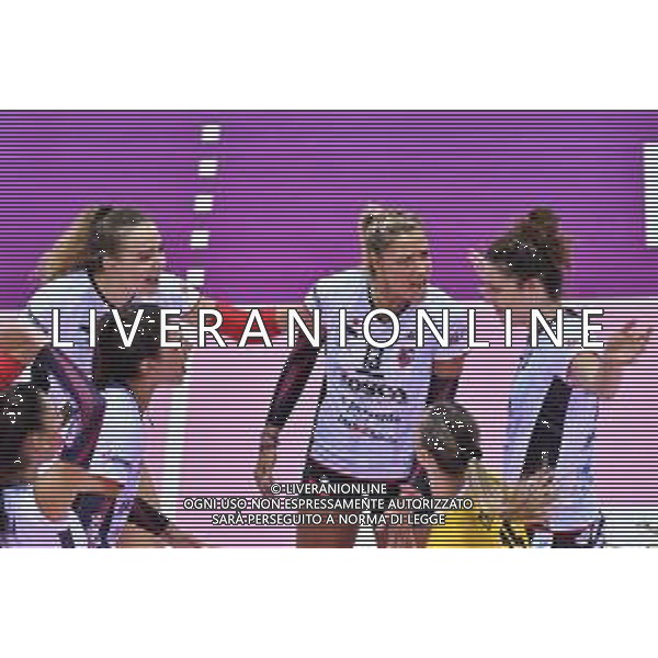 Il Bisonte Firenze vs Bosca S. Bernardo Cuneo - Campionato di Volley Serie A1 Femminile 2020/2021, 20 settembre 2020 Firenze, Italia Nella foto: Esultanza Bosca S. Bernardo Cuneo @LM/Lisa Guglielmi / AGENZIA ALDO LIVERANI SAS