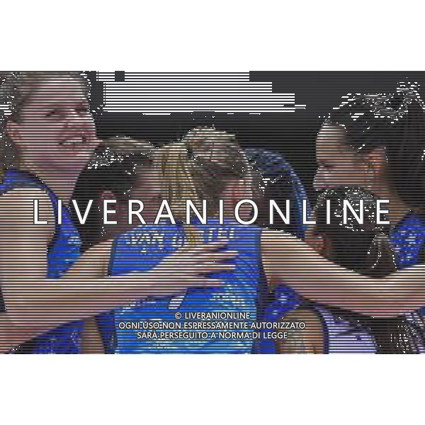 Il Bisonte Firenze vs Bosca S. Bernardo Cuneo - Campionato di Volley Serie A1 Femminile 2020/2021, 20 settembre 2020 Firenze, Italia Nella foto: Esultanza Il Bisonte Firenze @LM/Lisa Guglielmi AG ALDO LIVERANI SAS