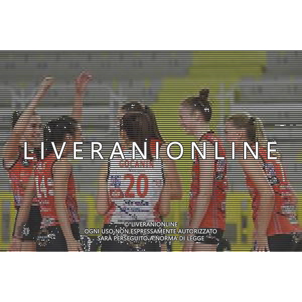 Savino Del Bene Scandicci vs OK Tent Obranovac - Volleyball Champions League Women 2020/2021, 22 September 2020 scandicci, Italy Photo showing: Tent OBRENOVAC Team @LM/Filippo Tomasi/ AGENZIA ALDO LIVERANI SAS