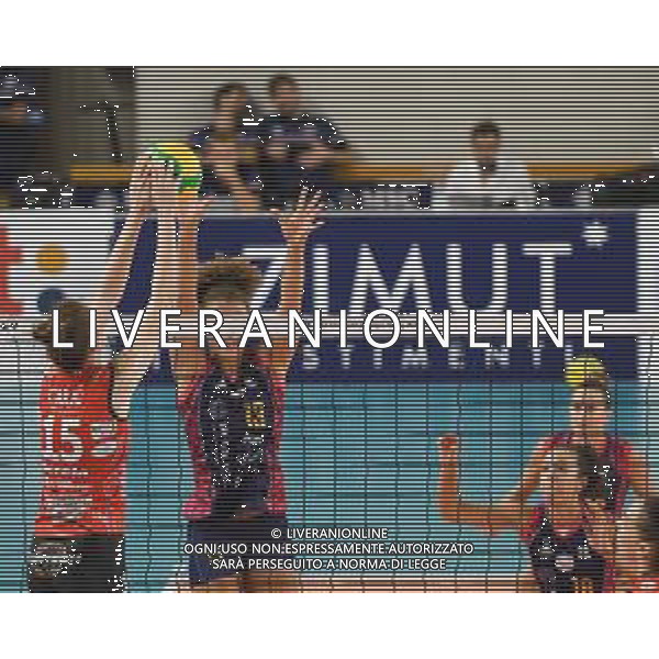 Savino Del Bene Scandicci vs OK Tent Obranovac - Volleyball Champions League Women 2020/2021, 22 September 2020 scandicci, Italy Photo showing: CARIC Sara (Tent OBRENOVAC) and DREWNIOK KIMBERLY (Savino del Bene Scandicci) @LM/Filippo Tomasi/ AGENZIA ALDO LIVERANI SAS