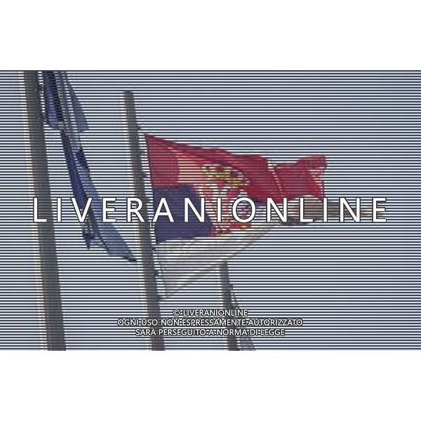 Circuit atmosphere - a flag. 24.09.2020. Formula 1 World Championship, Rd 10, Russian Grand Prix, Sochi Autodrom, Sochi, Russia, Preparation Day. - www.xpbimages.com, EMail: requests@xpbimages.com © Copyright: Bearne / XPB Images/ AGENZIA ALDO LIVERANI SAS - ITALY ONLY EDITORIAL USE ONLY