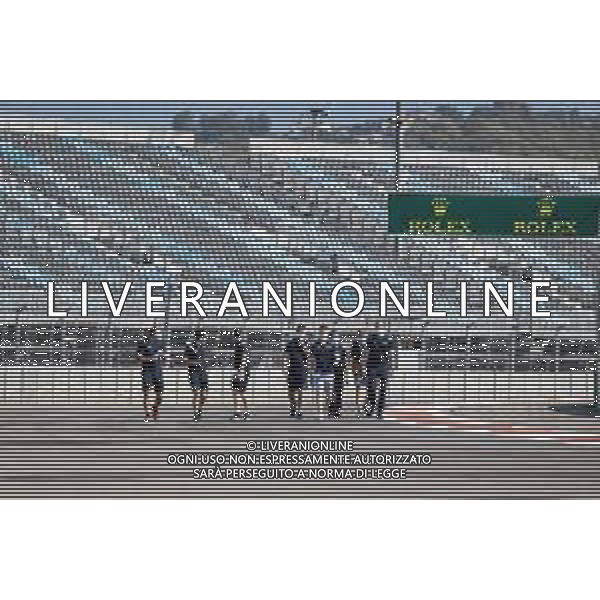 Dan Ticktum (GBR) Dams walks the circuit with the team. 24.09.2020. Formula 1 World Championship, Rd 10, Russian Grand Prix, Sochi Autodrom, Sochi, Russia, Preparation Day. - www.xpbimages.com, EMail: requests@xpbimages.com © Copyright: Bearne / XPB Images/ AGENZIA ALDO LIVERANI SAS - ITALY ONLY EDITORIAL USE ONLY