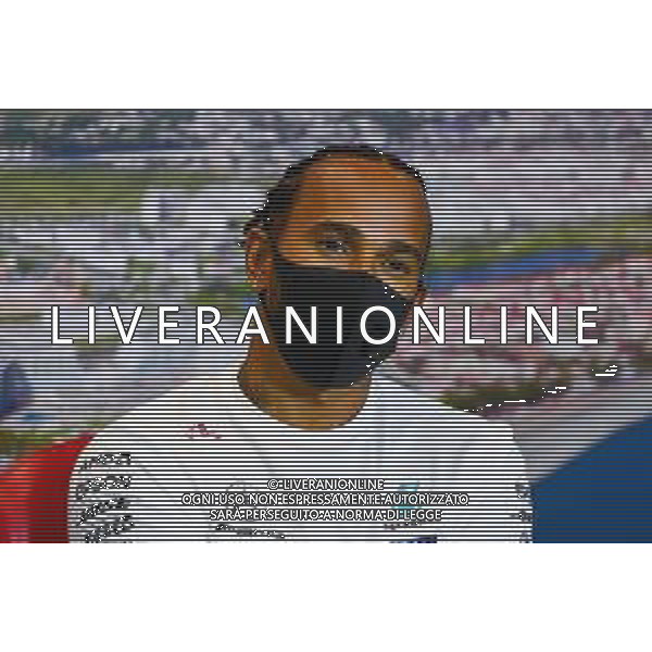 Lewis Hamilton (GBR) Mercedes AMG F1 in the FIA Press Conference. 24.09.2020. Formula 1 World Championship, Rd 10, Russian Grand Prix, Sochi Autodrom, Sochi, Russia, Preparation Day. - www.xpbimages.com, EMail: requests@xpbimages.com © Copyright: FIA Pool Image for Editorial Use Only/ AGENZIA ALDO LIVERANI SAS - ITALY ONLY EDITORIAL USE ONLY
