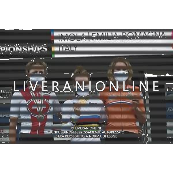 24-09-2020 World Championships Elite Women Cronometro; 2020, Olanda; 2020, Svizzera; Van Der Breggen, Anna; Van Dijk, Ellen; Reusser, Marlen; Imola Autodromo; ©SIROTTI / AGENZIA ALDO LIVERANI SAS