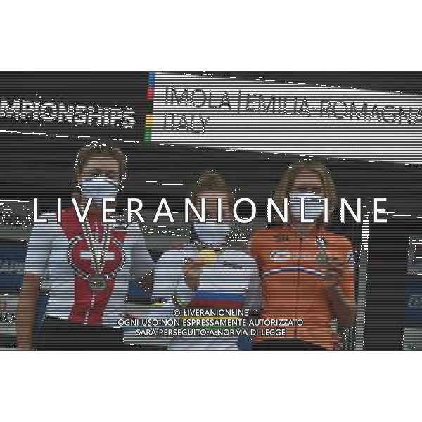 24-09-2020 World Championships Elite Women Cronometro; 2020, Olanda; 2020, Svizzera; Van Der Breggen, Anna; Van Dijk, Ellen; Reusser, Marlen; Imola Autodromo; ©SIROTTI / AGENZIA ALDO LIVERANI SAS