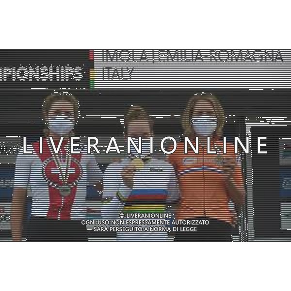 24-09-2020 World Championships Elite Women Cronometro; 2020, Olanda; 2020, Svizzera; Van Der Breggen, Anna; Van Dijk, Ellen; Reusser, Marlen; Imola Autodromo; ©SIROTTI / AGENZIA ALDO LIVERANI SAS