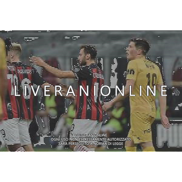 esultanza Milan dopo il gol dell\'1 a 1 di Hakan Calhanoglu (Milan) Milan vs Bodo Glimt UEFA Europa League - 3¬∞ turno preliminare Milano 24-09-2020 Stadio Giuseppe Meazza - San Siro foto Roberto Garavaglia - agenzia Aldo Liverani sas / AGENZIA ALDO LIVERANI SAS