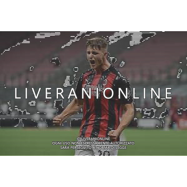esultanza Lorenzo Colombo (Milan) dopo il gol del 2 a 1 Milan Milan vs Bodo Glimt UEFA Europa League - 3¬∞ turno preliminare Milano 24-09-2020 Stadio Giuseppe Meazza - San Siro foto Roberto Garavaglia - agenzia Aldo Liverani sas / AGENZIA ALDO LIVERANI SAS