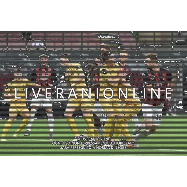Matteo Gabbia (Milan) vicino al gol su colpo di testa Milan vs Bodo Glimt UEFA Europa League - 3¬∞ turno preliminare Milano 24-09-2020 Stadio Giuseppe Meazza - San Siro foto Roberto Garavaglia - agenzia Aldo Liverani sas / AGENZIA ALDO LIVERANI SAS