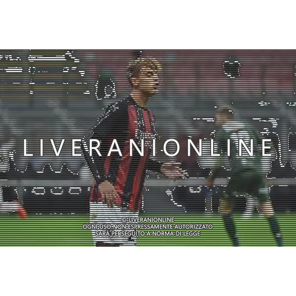 Daniel Maldini (Milan) delusione dopo che gli e’ stato annullato il gol del possibile 4 a 2 Milan Milan vs Bodo Glimt UEFA Europa League - 3° turno preliminare Milano 24-09-2020 Stadio Giuseppe Meazza - San Siro foto Roberto Garavaglia - agenzia Aldo Liverani sas / AGENZIA ALDO LIVERANI SAS