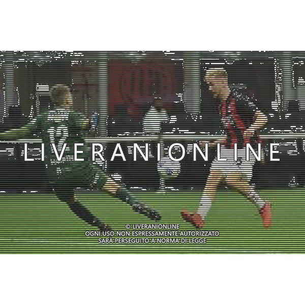 Alexis Saelemaekers (Milan) vicino al gol del possibile 4 a 2 Milan vs Bodo Glimt UEFA Europa League - 3¬∞ turno preliminare Milano 24-09-2020 Stadio Giuseppe Meazza - San Siro foto Roberto Garavaglia - agenzia Aldo Liverani sas / AGENZIA ALDO LIVERANI SAS