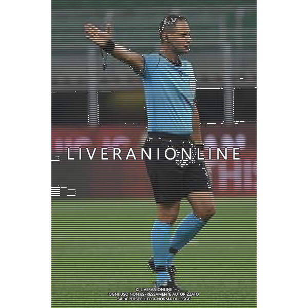 l’arbitro Fran Jovic (Croazia) Milan vs Bodo Glimt UEFA Europa League - 3° turno preliminare Milano 24-09-2020 Stadio Giuseppe Meazza - San Siro foto Roberto Garavaglia - agenzia Aldo Liverani sas
