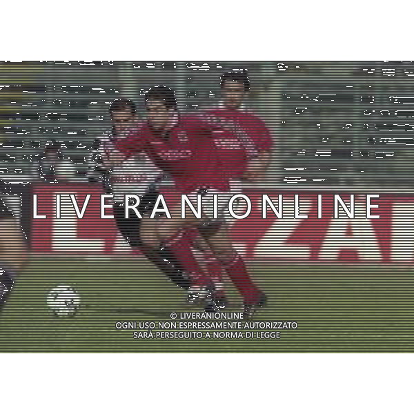 20-02-2000 BERGAMO CAMPIONATO DI CALCIO SERIE B ALZANO VIRESCIT-L.R.VICENZA 1-3 NELLA FOTO LAMBERTO ZAULI E CHRISTIAN SCALZO AG ALDO LIVERANI SAS