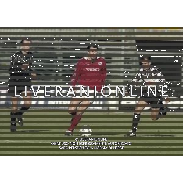 20-02-2000 BERGAMO CAMPIONATO DI CALCIO SERIE B ALZANO VIRESCIT-L.R.VICENZA 1-3 NELLA FOTO LAMBERTO ZAULI E CHRISTIAN SCALZO AG ALDO LIVERANI SAS