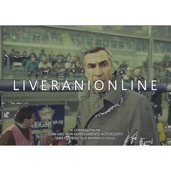 20-02-2000 BERGAMO CAMPIONATO DI CALCIO SERIE B ALZANO VIRESCIT-L.R.VICENZA 1-3 NELLA FOTO EDOARDO REJA ALLENATORE VICENZA CALCIO AG ALDO LIVERANI SAS