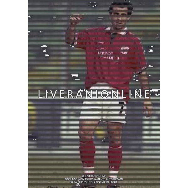 20-02-2000 BERGAMO CAMPIONATO DI CALCIO SERIE B ALZANO VIRESCIT-L.R.VICENZA 1-3 NELLA FOTO MARCO SCHENARDI AG ALDO LIVERANI SAS