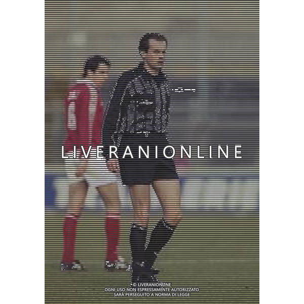 20-02-2000 BERGAMO CAMPIONATO DI CALCIO SERIE B ALZANO VIRESCIT-L.R.VICENZA 1-3 NELLA FOTO ARBITRO LUCIANO FAUSTI AG ALDO LIVERANI SAS