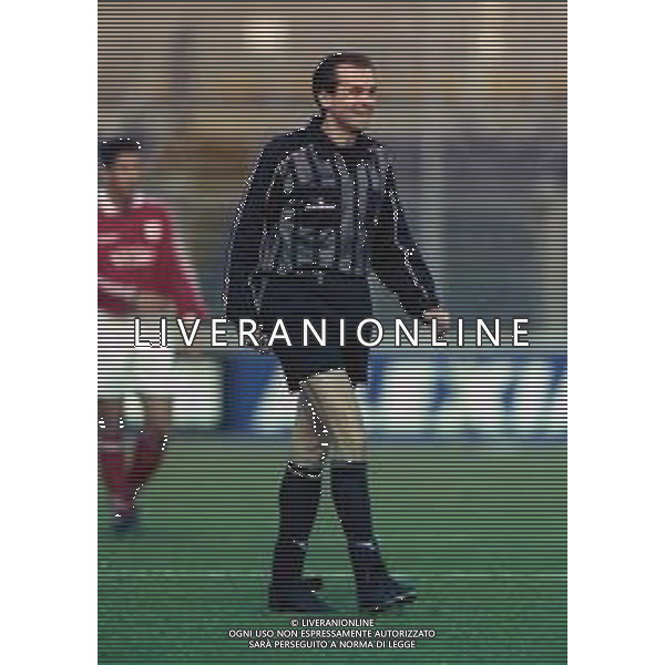 20-02-2000 BERGAMO CAMPIONATO DI CALCIO SERIE B ALZANO VIRESCIT-L.R.VICENZA 1-3 NELLA FOTO ARBITRO LUCIANO FAUSTI AG ALDO LIVERANI SAS