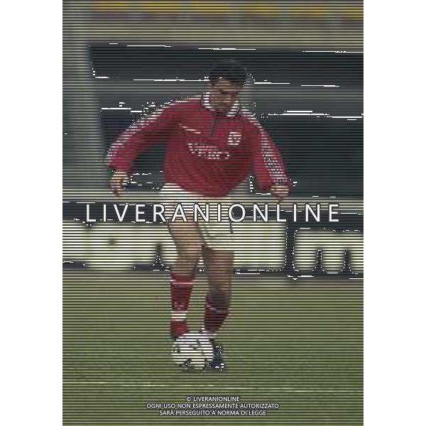 20-02-2000 BERGAMO CAMPIONATO DI CALCIO SERIE B ALZANO VIRESCIT-L.R.VICENZA 1-3 NELLA FOTO ANTONINO BERNARDINI AG ALDO LIVERANI SAS