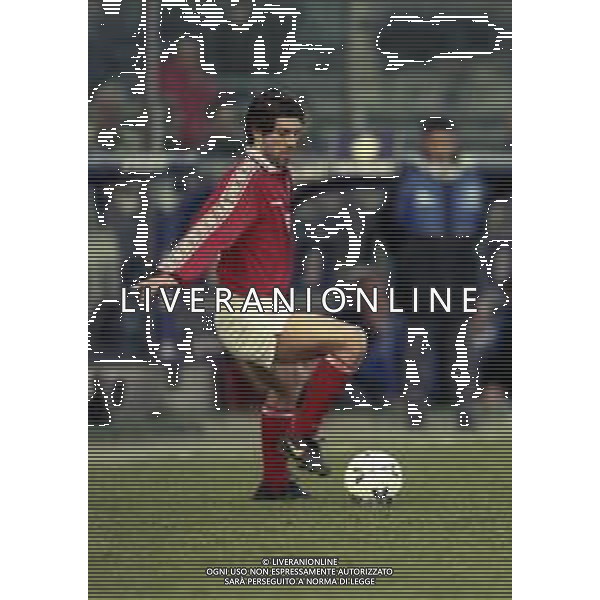 20-02-2000 BERGAMO CAMPIONATO DI CALCIO SERIE B ALZANO VIRESCIT-L.R.VICENZA 1-3 NELLA FOTO GIANNI COMANDINI AG ALDO LIVERANI SAS