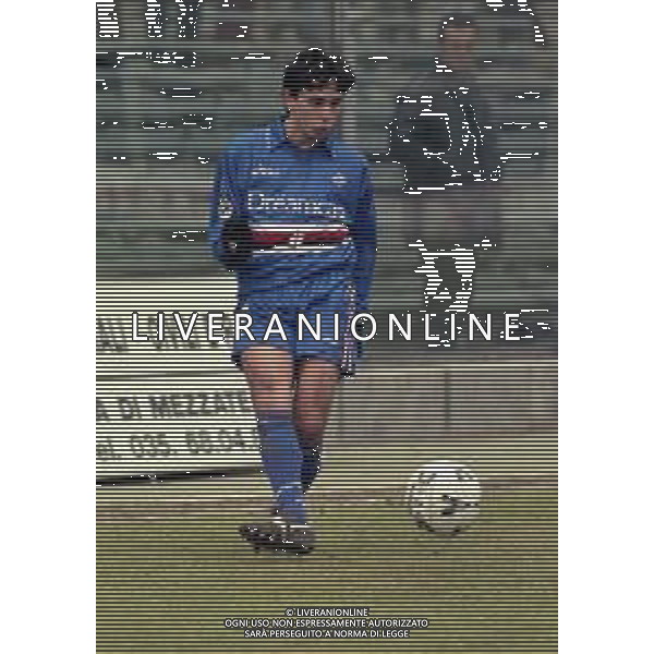 16-01-2000 BERGAMO CAMPIONATO DI CALCIO SERIE B ALZANO VIRESCIT -SAMPDORIA 0-1 NELLA FOTO GAETANO VASARI AG ALDO LIVERANI SAS