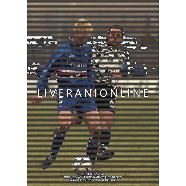 16-01-2000 BERGAMO CAMPIONATO DI CALCIO SERIE B ALZANO VIRESCIT -SAMPDORIA 0-1 NELLA FOTO MARCELLO CASTELLINI AG ALDO LIVERANI SAS