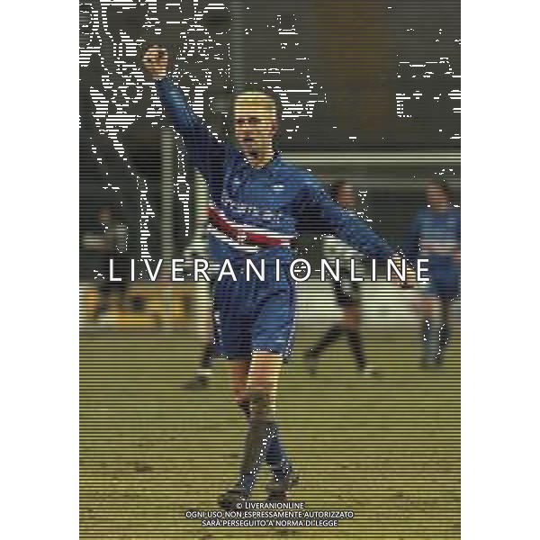 16-01-2000 BERGAMO CAMPIONATO DI CALCIO SERIE B ALZANO VIRESCIT -SAMPDORIA 0-1 NELLA FOTO MARCELLO CASTELLINI AG ALDO LIVERANI SAS