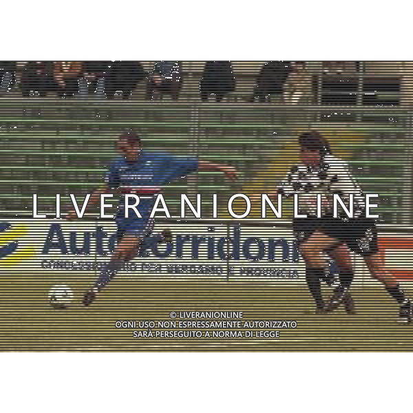 16-01-2000 BERGAMO CAMPIONATO DI CALCIO SERIE B ALZANO VIRESCIT -SAMPDORIA 0-1 NELLA FOTO CARMINE ESPOSITO AG ALDO LIVERANI SAS