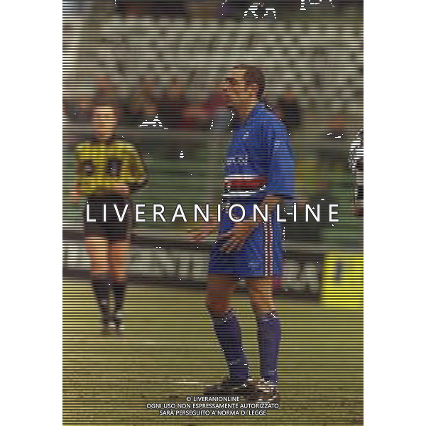 16-01-2000 BERGAMO CAMPIONATO DI CALCIO SERIE B ALZANO VIRESCIT -SAMPDORIA 0-1 NELLA FOTO CARMINE ESPOSITO AG ALDO LIVERANI SAS