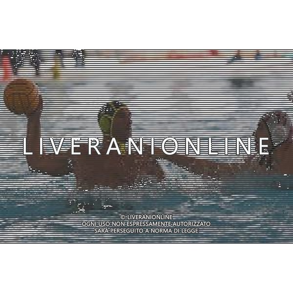 Savona vs Pro Recco - Coppa Italia di Pallanuoto 2020/2021, 25 settembre 2020 Savona, Italia Nella foto: Alessandra Ivovic (Pro Recco), Matteo Iocchi Gratta (Savona) @LM/Danilo Vigo AG ALDO LIVERANI SAS