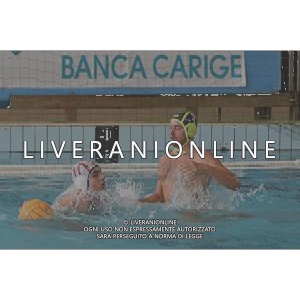 Savona vs Pro Recco - Coppa Italia di Pallanuoto 2020/2021, 25 settembre 2020 Savona, Italia Nella foto: Matteo Iocchi Gratta (Savona) , Nicholas Presciutti (Pro Recco) @LM/Danilo Vigo AG ALDO LIVERANI SAS