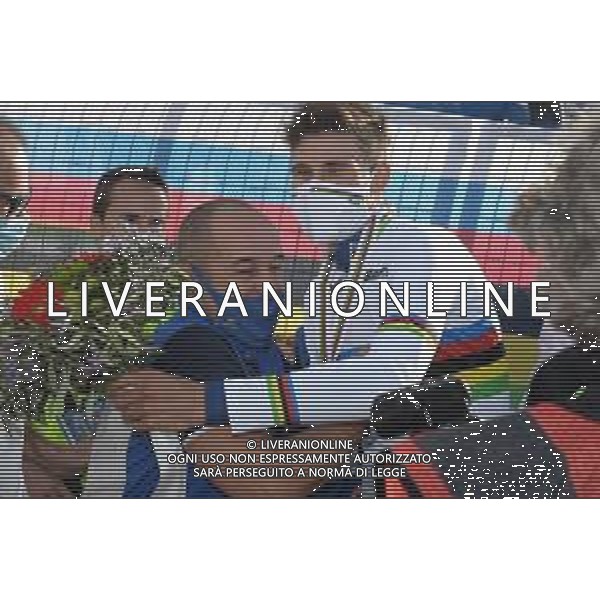 25-09-2020 World Championships Elite Cronometro; 2020, Team Ineos Grenadier; 2020, Mitchelton - Scott; Ganna, Filippo; Villa, Marco; Imola Autodromo; ©SIROTTI / AGENZIA ALDO LIVERANI SAS